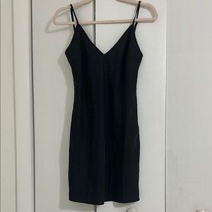 A New Day Black Spaghetti Strap Mini Dress